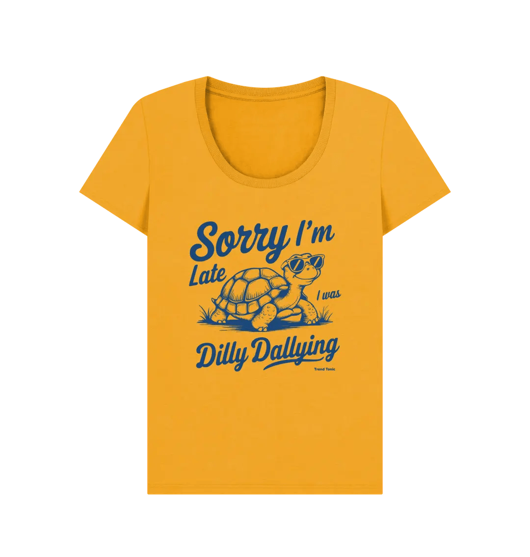 Sorry I'm late scoop neck t-shirt - Trend Tonic