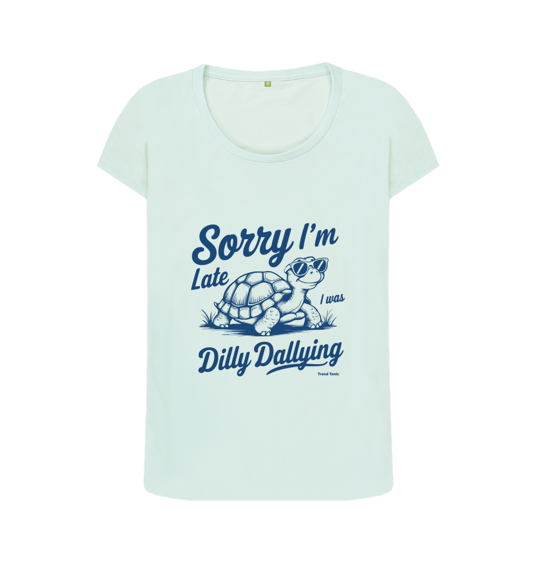 Sorry I'm late scoop neck t-shirt - Trend Tonic
