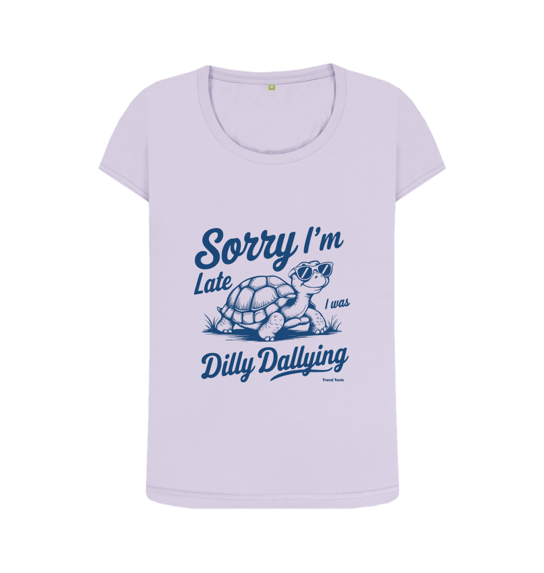Sorry I'm late scoop neck t-shirt - Trend Tonic