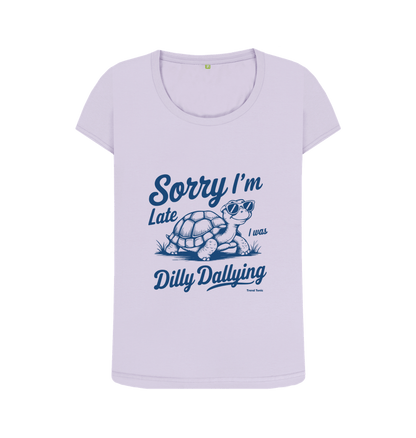 Sorry I'm late scoop neck t-shirt - Trend Tonic