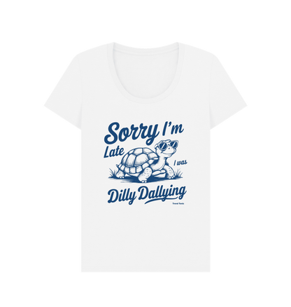 Sorry I'm late scoop neck t-shirt - Trend Tonic