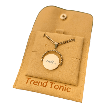 Statement Custom Engraved Spinner Necklace - Trend Tonic