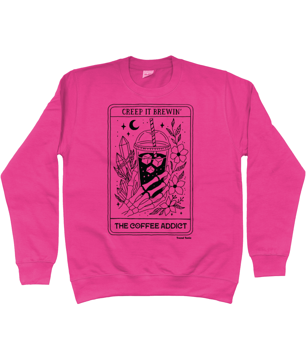The coffee addict skeleton tarot sweatshirt - Trend Tonic