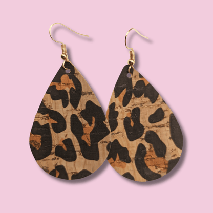 The Gold Go - To cork leather earring set - Trend Tonic
