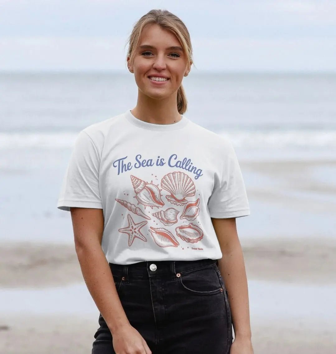 The sea is calling crew neck t-shirt - Trend Tonic