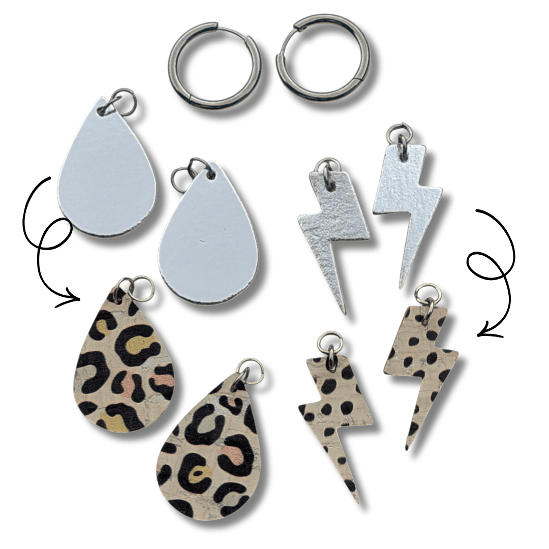 The silver teardrop charm set - Trend Tonic