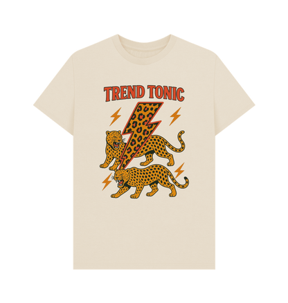 Trend Tonic leopard lightning bolt crew neck t-shirt - Trend Tonic