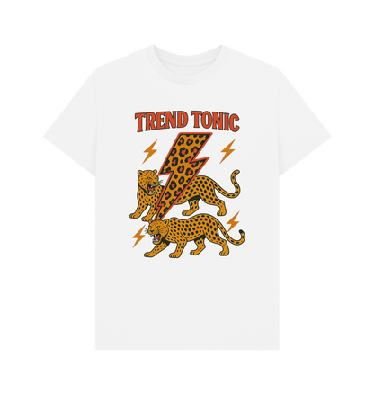 Trend Tonic leopard lightning bolt crew neck t-shirt - Trend Tonic