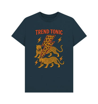 Trend Tonic leopard lightning bolt crew neck t-shirt - Trend Tonic