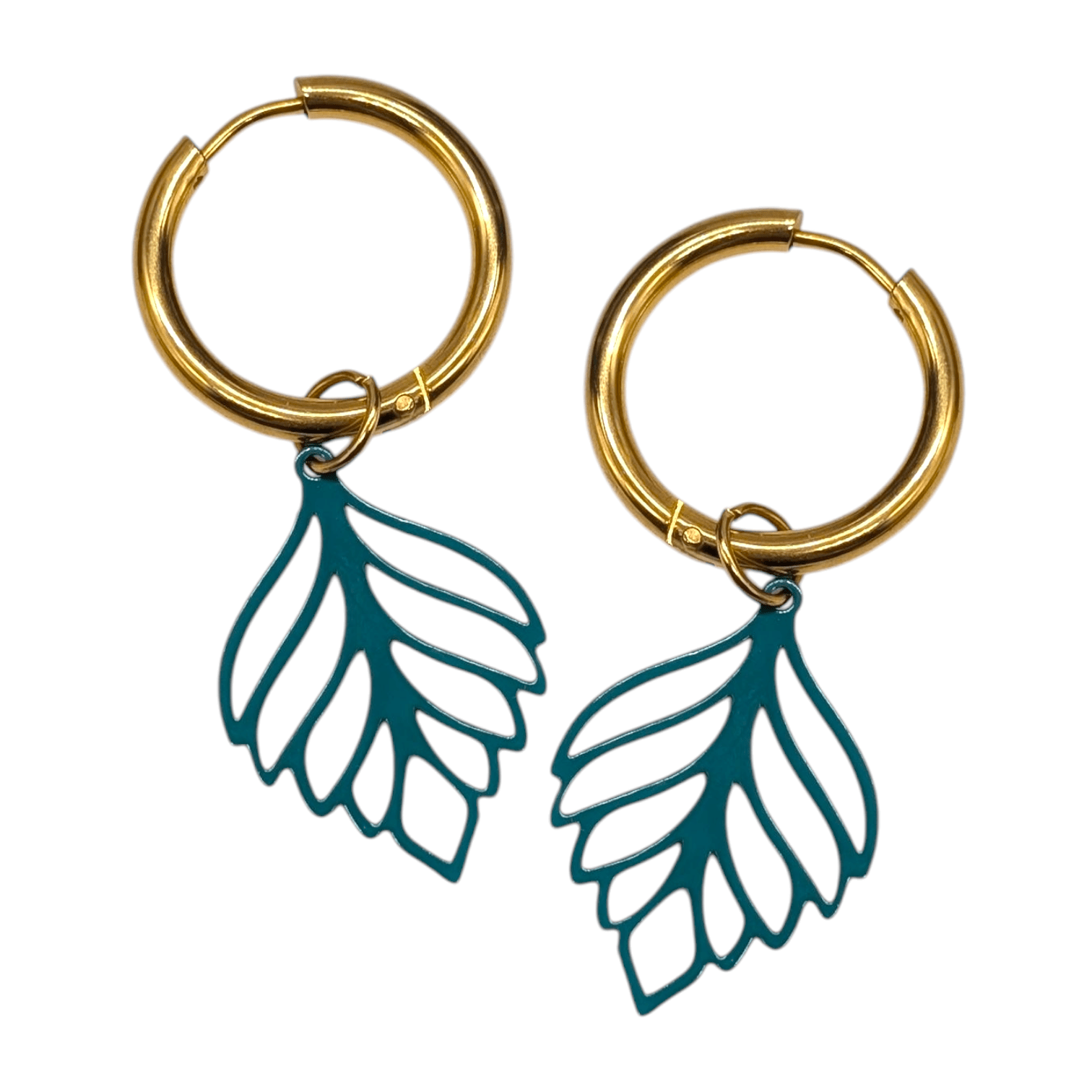 Turquoise leaf charms - Trend Tonic