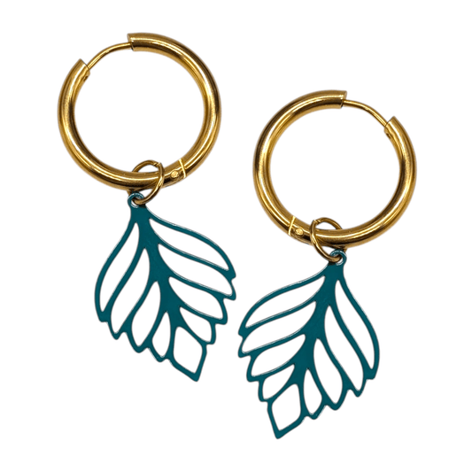 Turquoise leaf charms - Trend Tonic