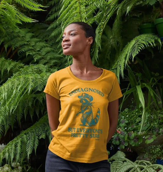 Undiagnosed but everyone's pretty sure scoop neck t-shirt - Trend Tonic