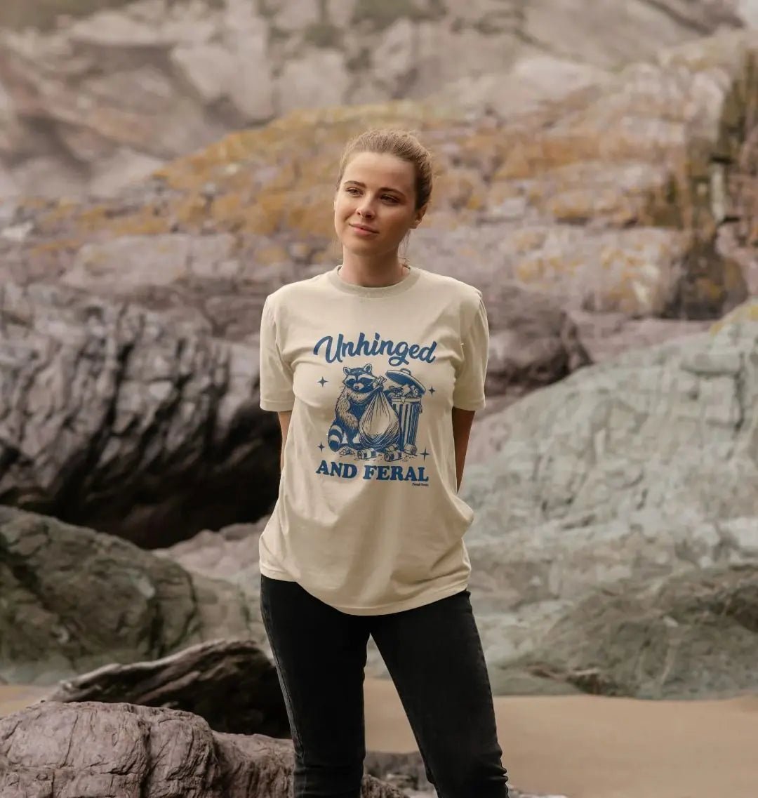 Unhinged and feral crew neck t-shirt - Trend Tonic