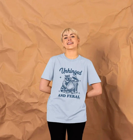 Unhinged and feral crew neck t-shirt - Trend Tonic
