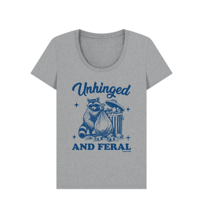 Unhinged and feral scoop neck t-shirt - Trend Tonic