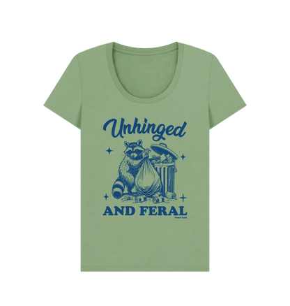 Unhinged and feral scoop neck t-shirt - Trend Tonic