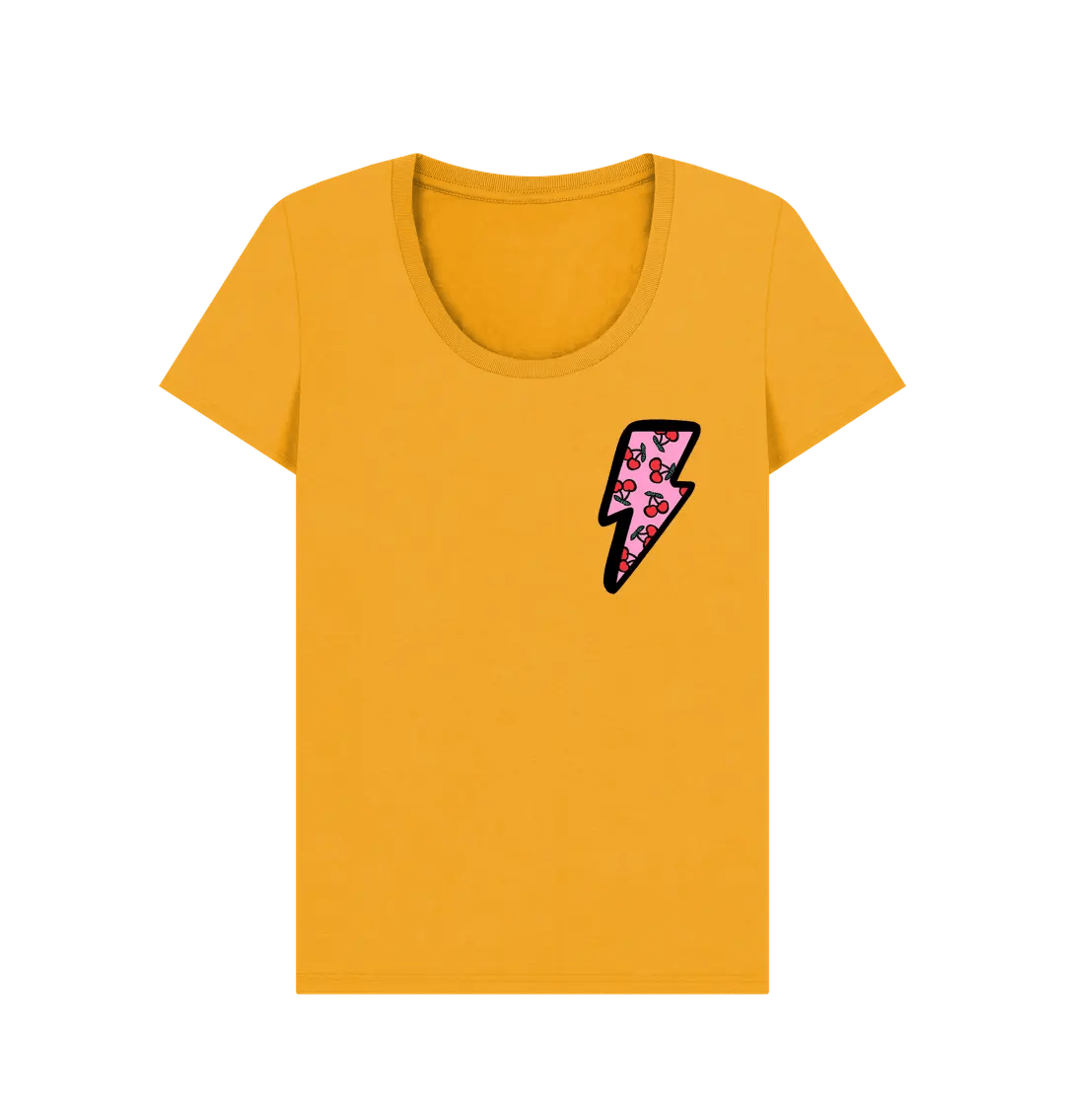 Very cherry scoop neck t-shirt - Trend Tonic
