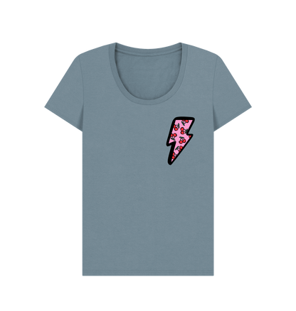 Very cherry scoop neck t-shirt - Trend Tonic