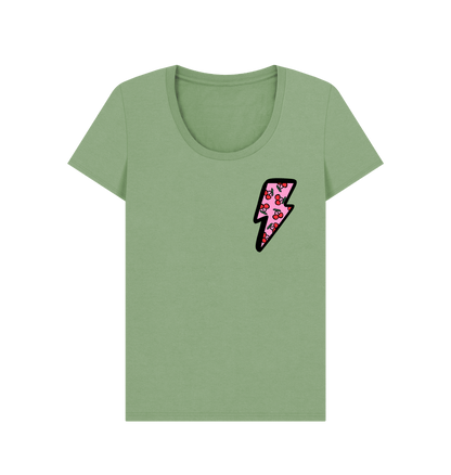 Very cherry scoop neck t-shirt - Trend Tonic