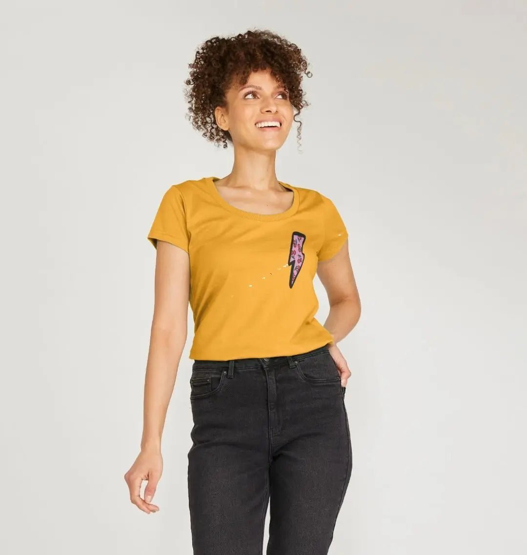 Very cherry scoop neck t-shirt - Trend Tonic