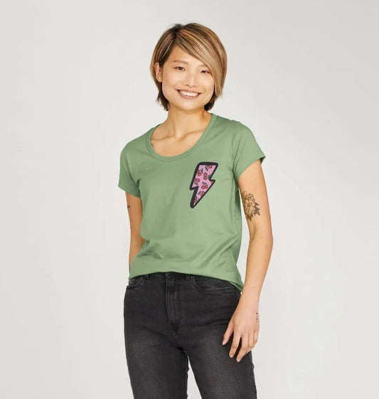 Very cherry scoop neck t-shirt - Trend Tonic