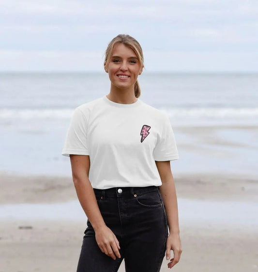 Very cherry small lightning bolt crew neck t-shirt - Trend Tonic