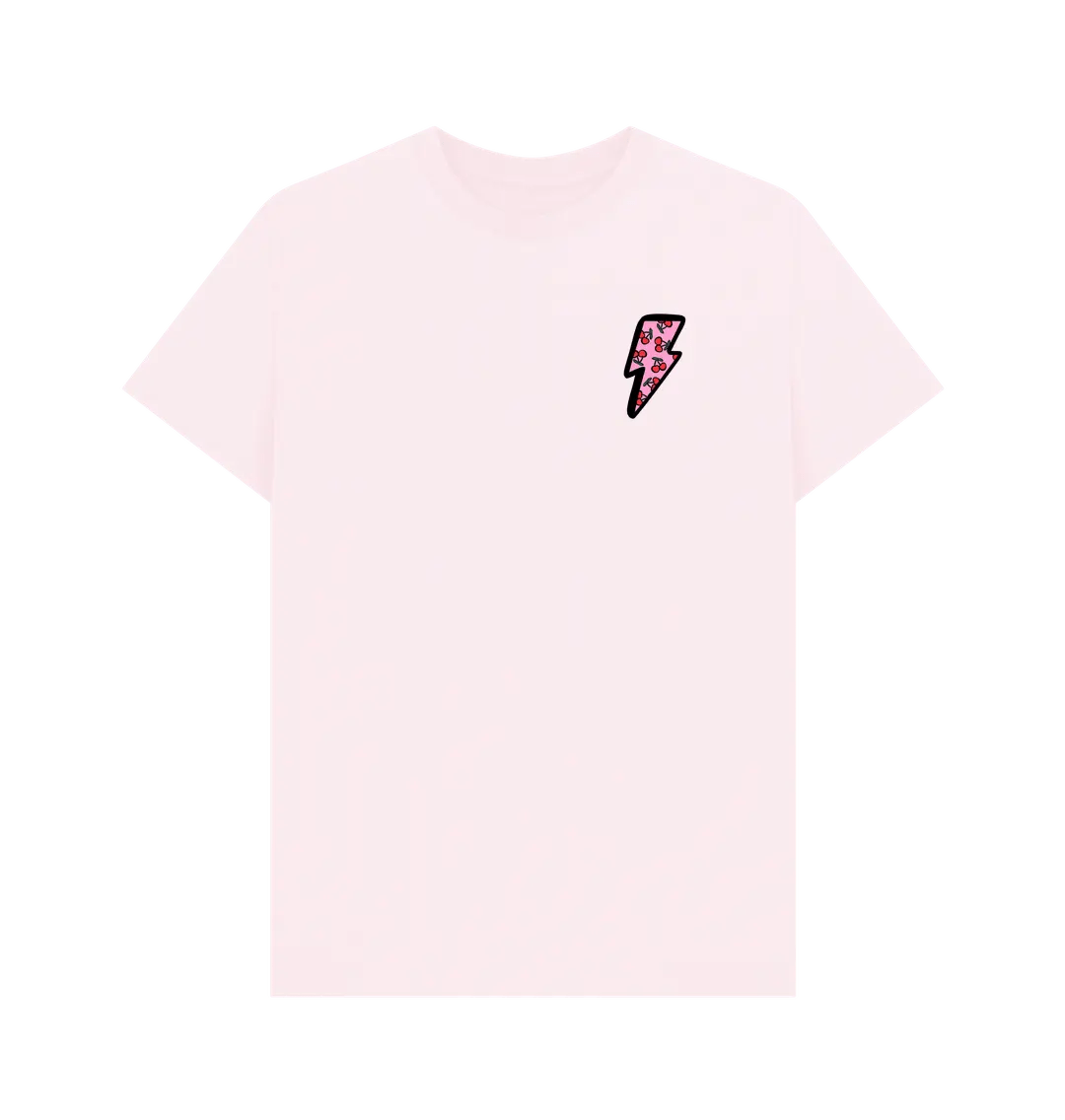 Very cherry small lightning bolt crew neck t-shirt - Trend Tonic