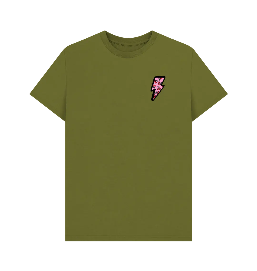 Very cherry small lightning bolt crew neck t-shirt - Trend Tonic