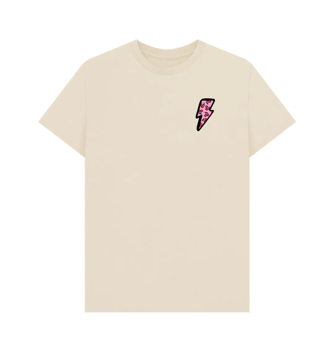 Very cherry small lightning bolt crew neck t-shirt - Trend Tonic