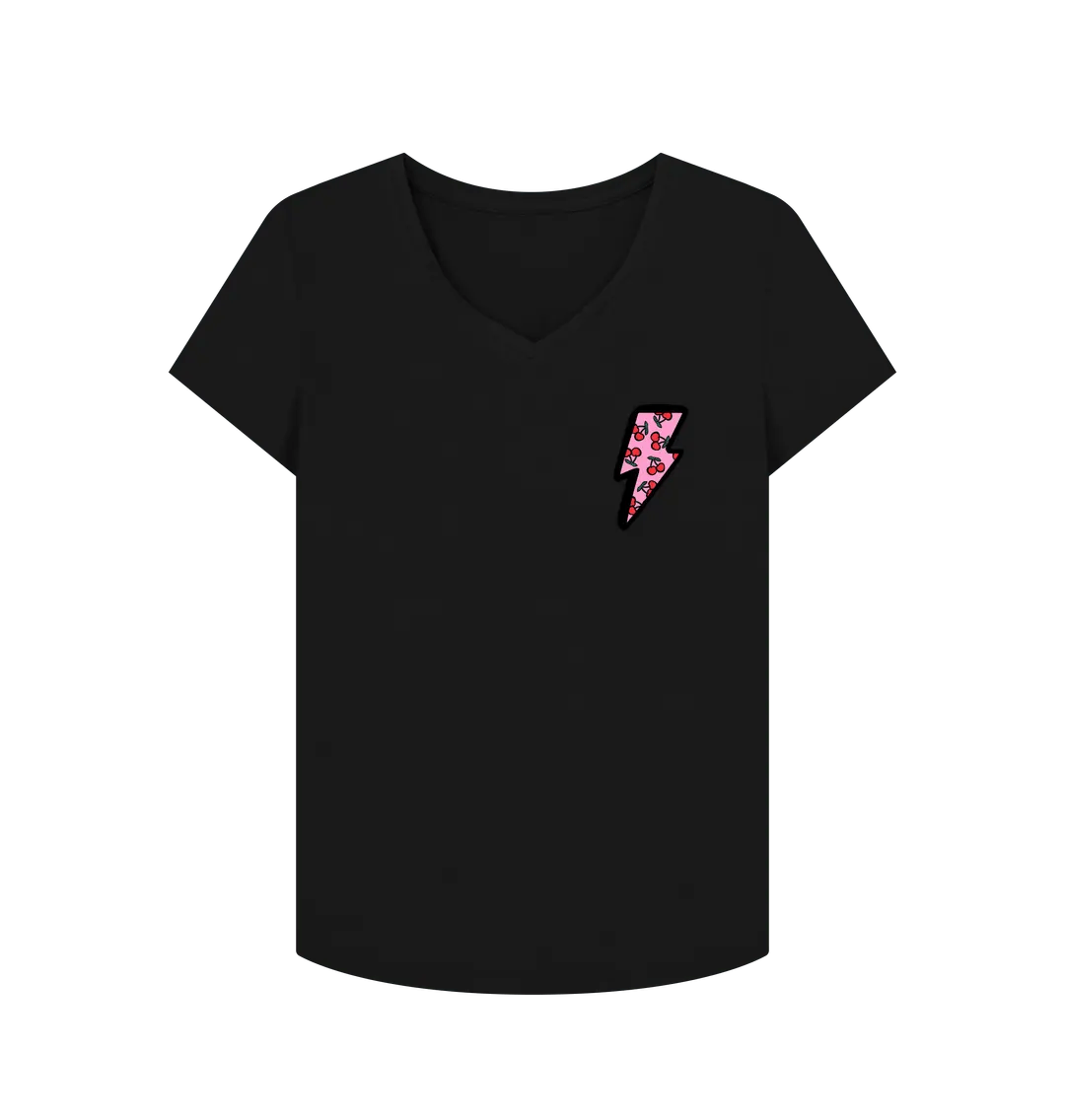 Very cherry v neck t-shirt - Trend Tonic