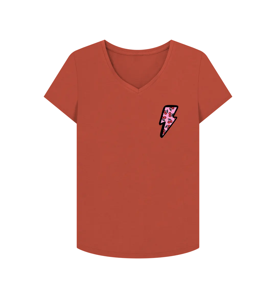 Very cherry v neck t-shirt - Trend Tonic