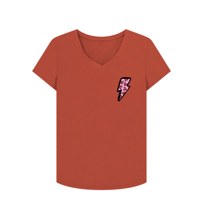 Very cherry v neck t-shirt - Trend Tonic