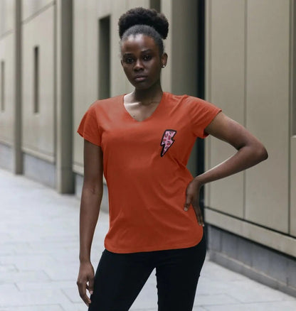 Very cherry v neck t-shirt - Trend Tonic