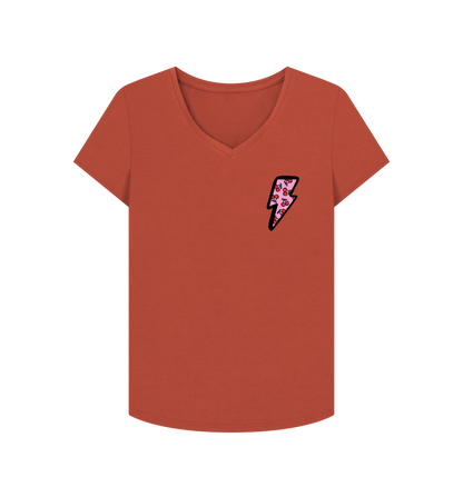 Very cherry v neck t-shirt - Trend Tonic