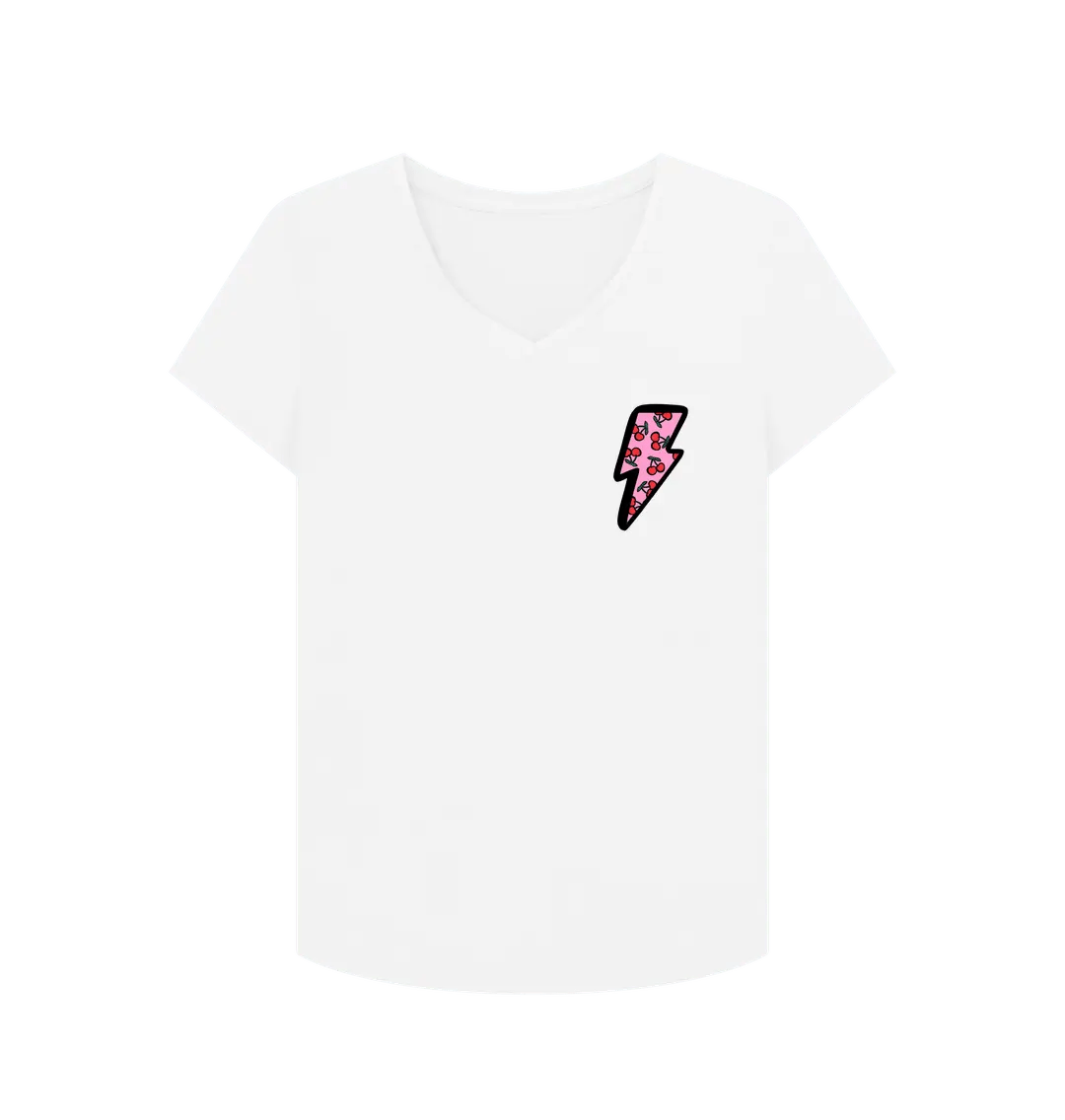 Very cherry v neck t-shirt - Trend Tonic