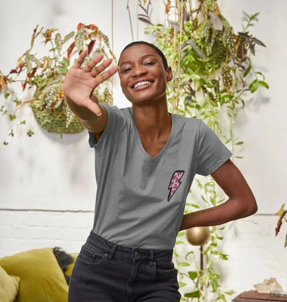 Very cherry v neck t-shirt - Trend Tonic