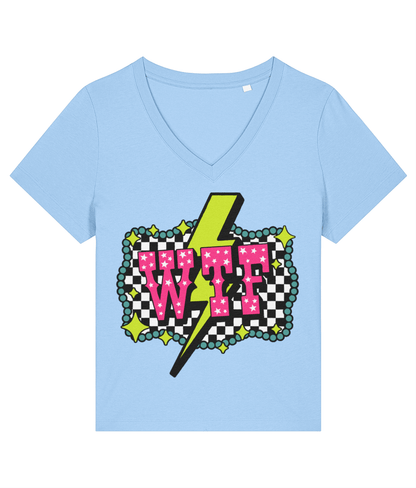WTF V neck t-shirt - Trend Tonic