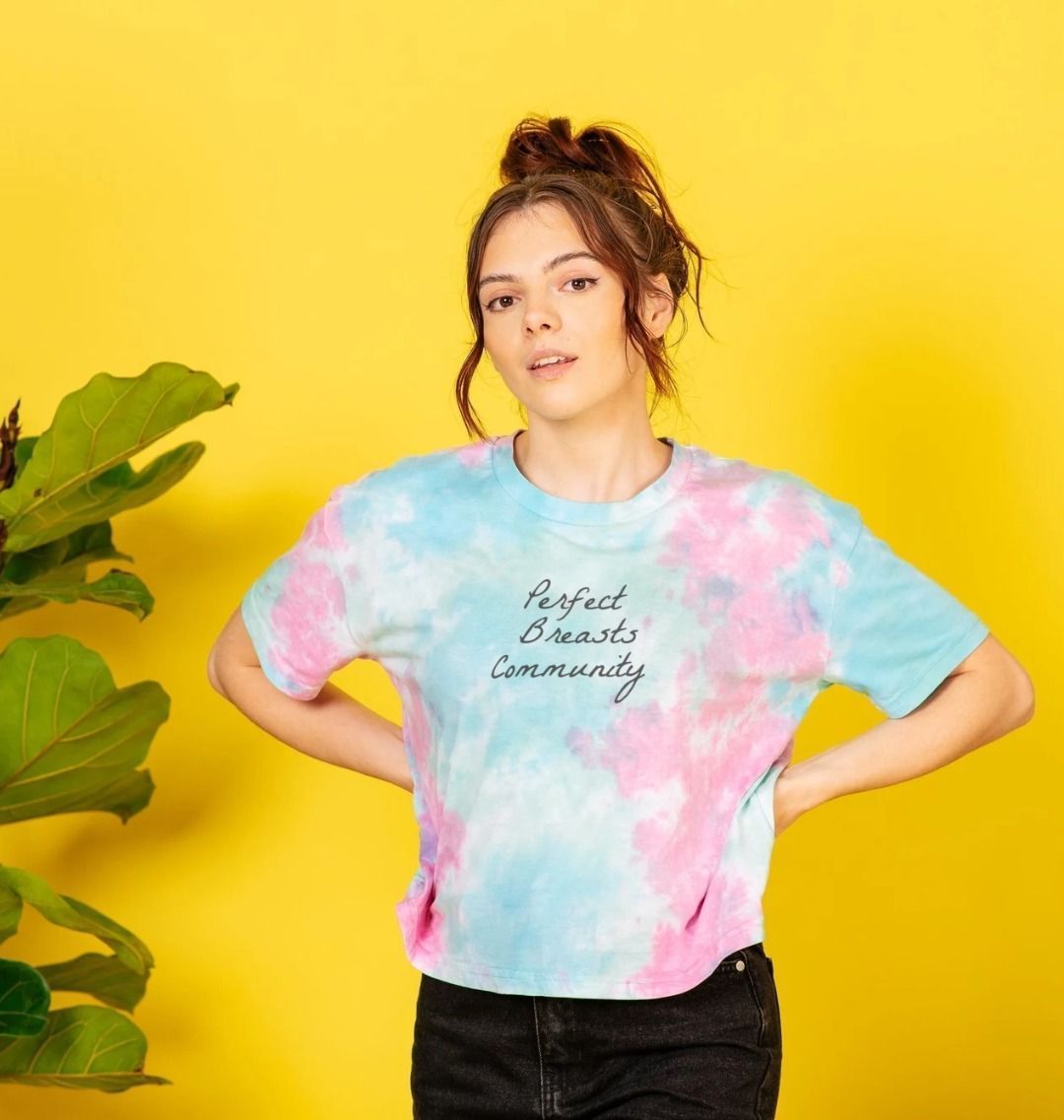 Perfect Breasts Community tie dye boxy t-shirt - Trend Tonic