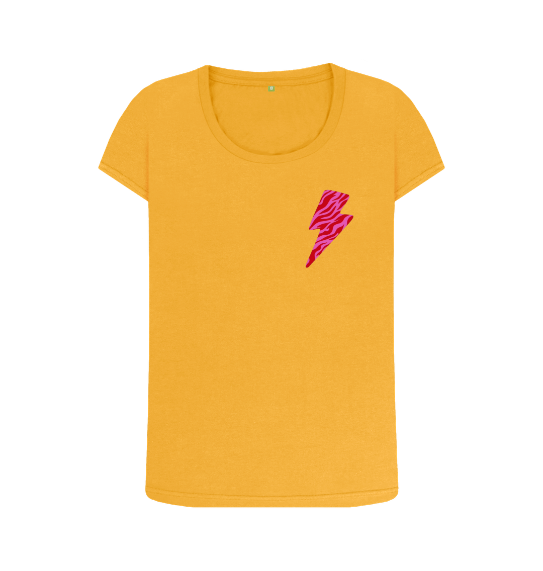 Mustard Printed T-shirt Front