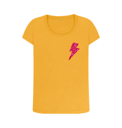 Mustard Printed T-shirt Front