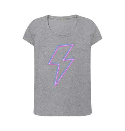 Athletic Grey Printed T-shirt Front