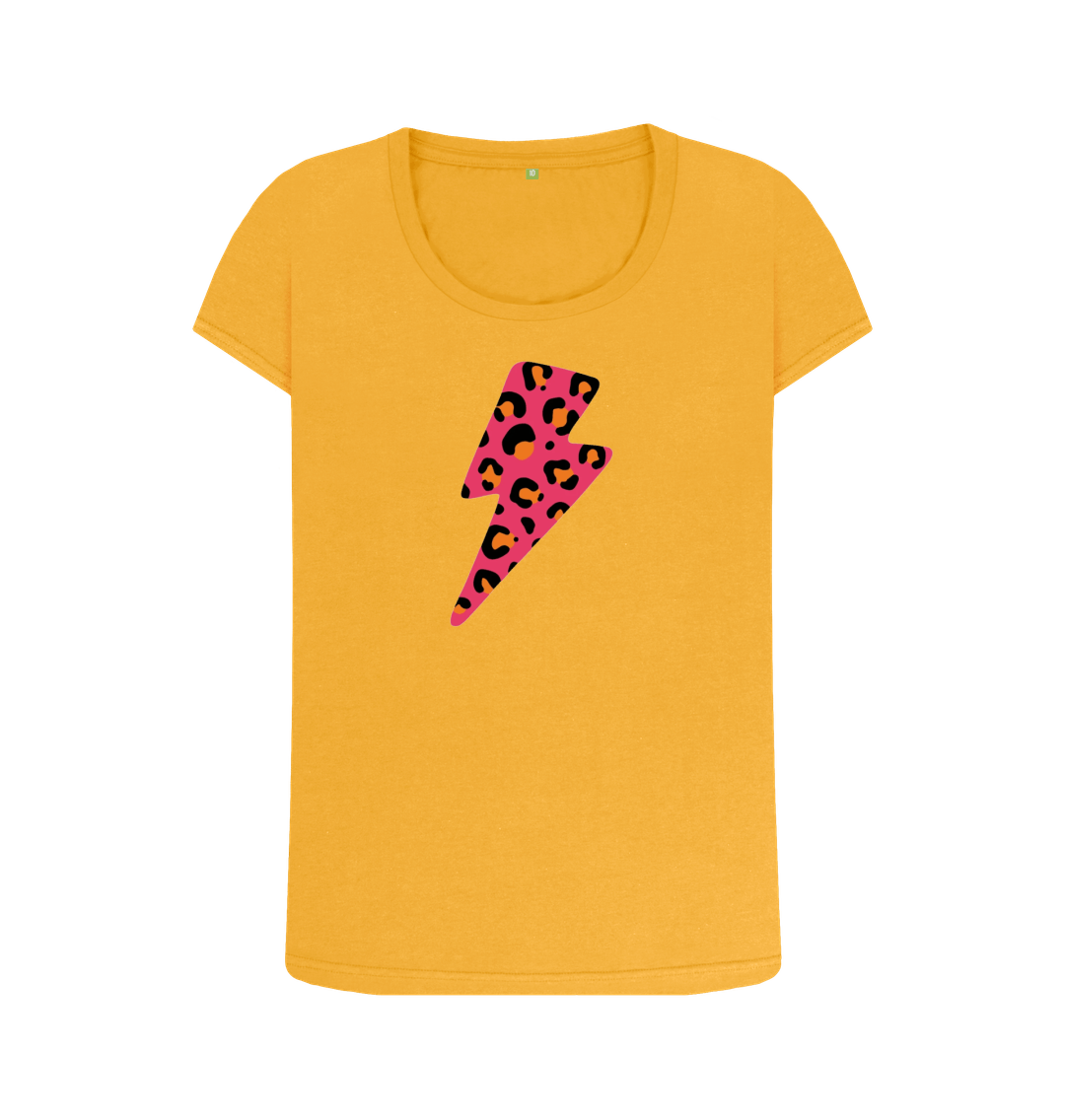 Mustard Printed T-shirt Front