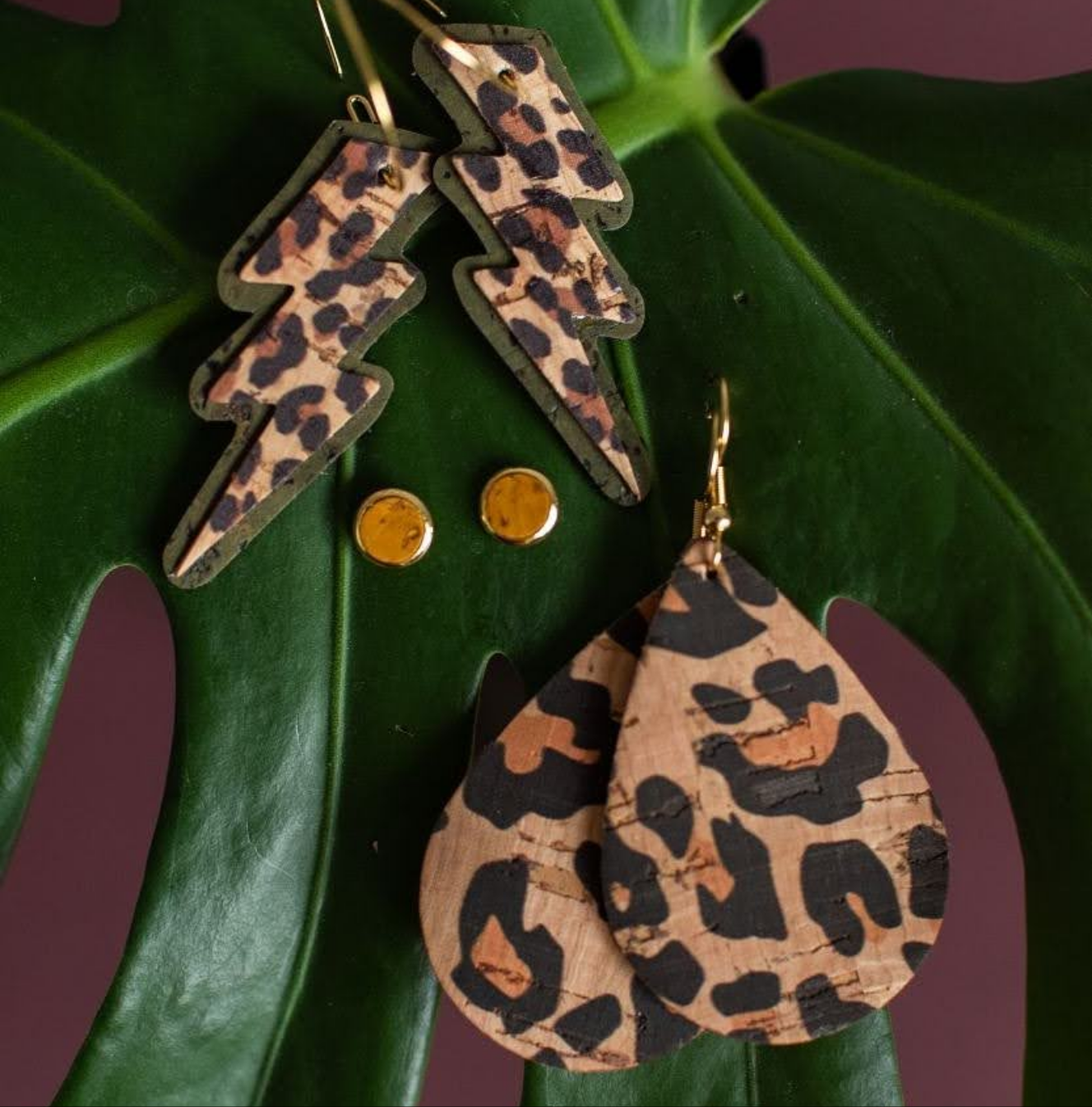 Autumn cork earring gift set Trend Tonic 