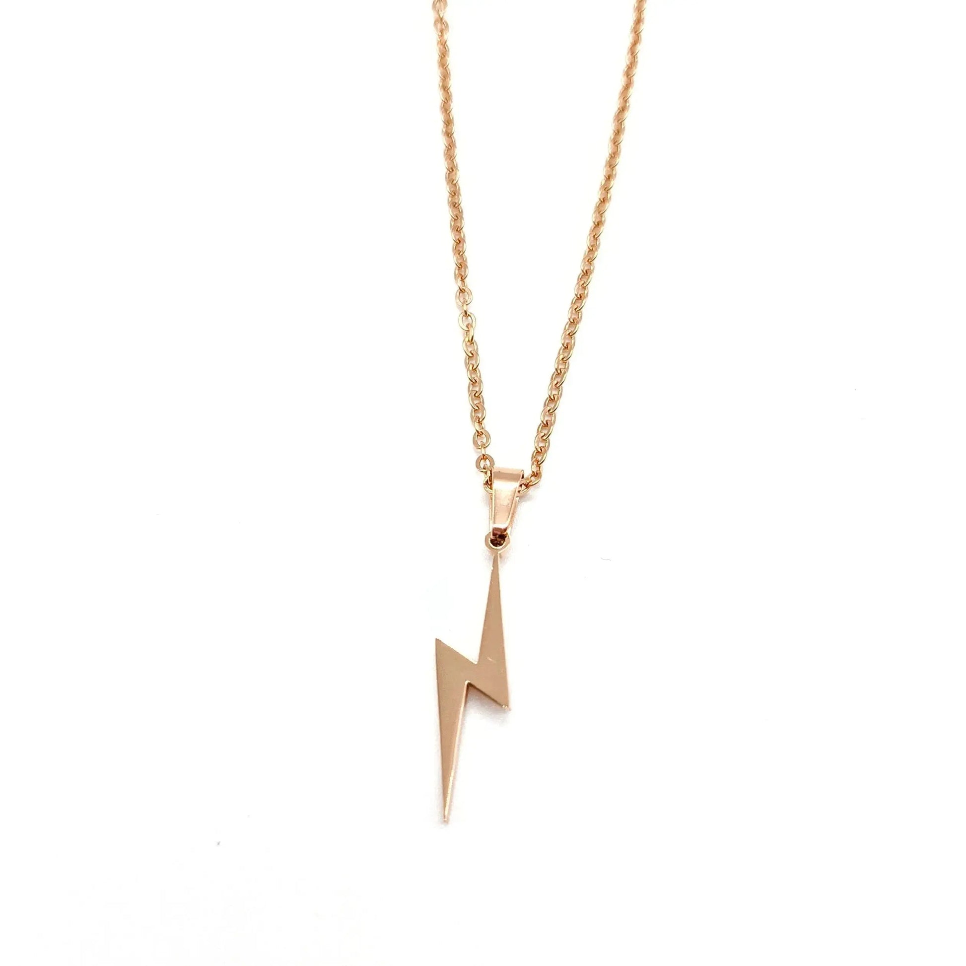 Chunky chain lightning bolt necklace - Trend Tonic