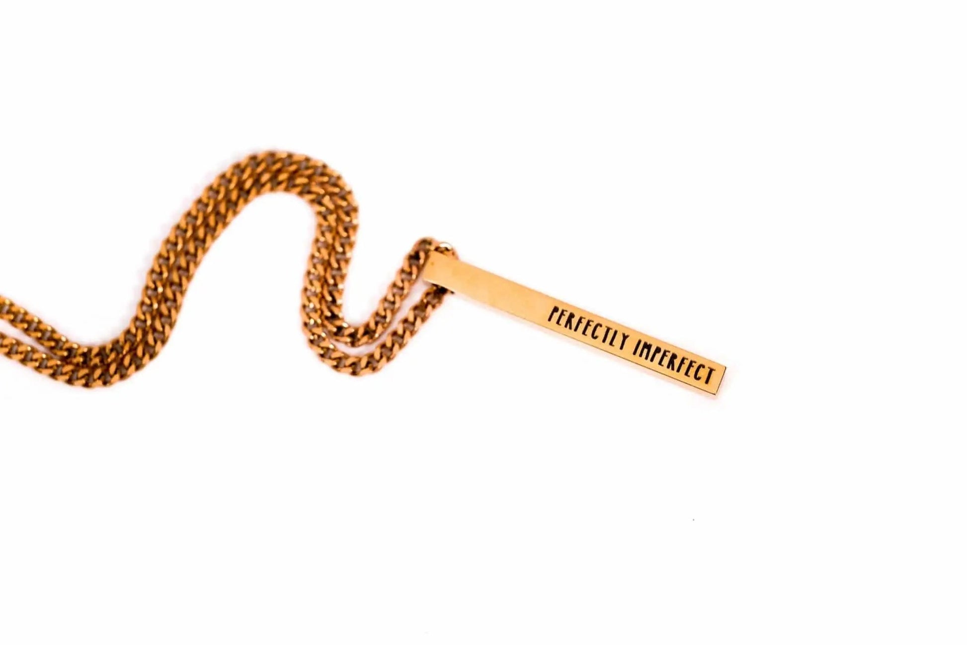 Custom Engraved Long Bar Necklace – 4 - Sided Personalisation - Trend Tonic