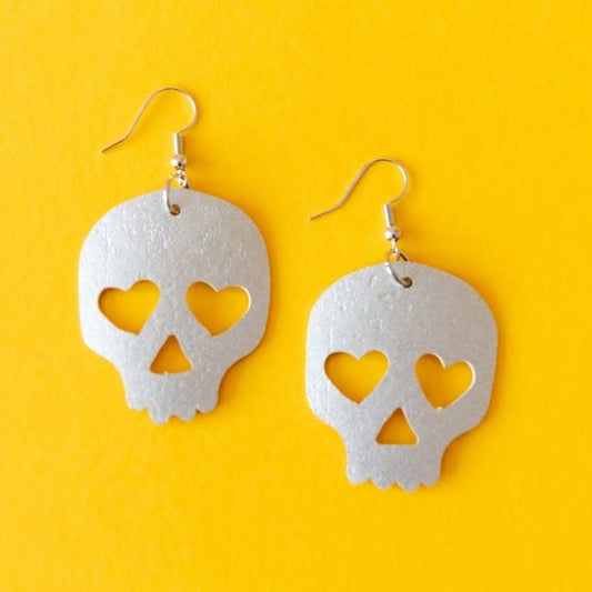 Gold or silver skull earrings - Trend Tonic
